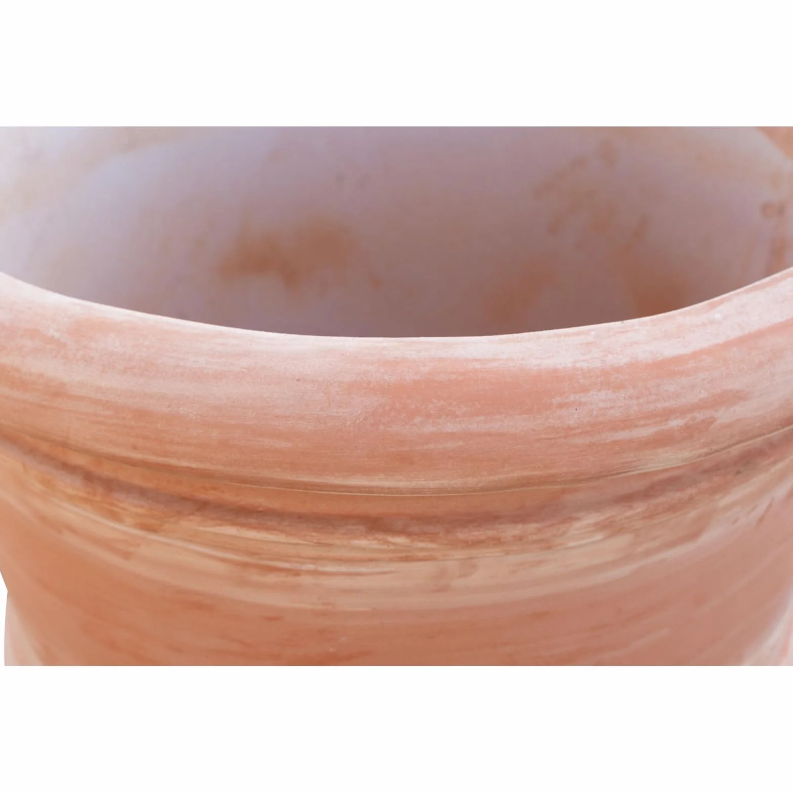 Grand vase en terre cuite Toscane 50 x 44 x 50 cm - Pot de fleurs extérieur intérieur Fabriqué en Italie
