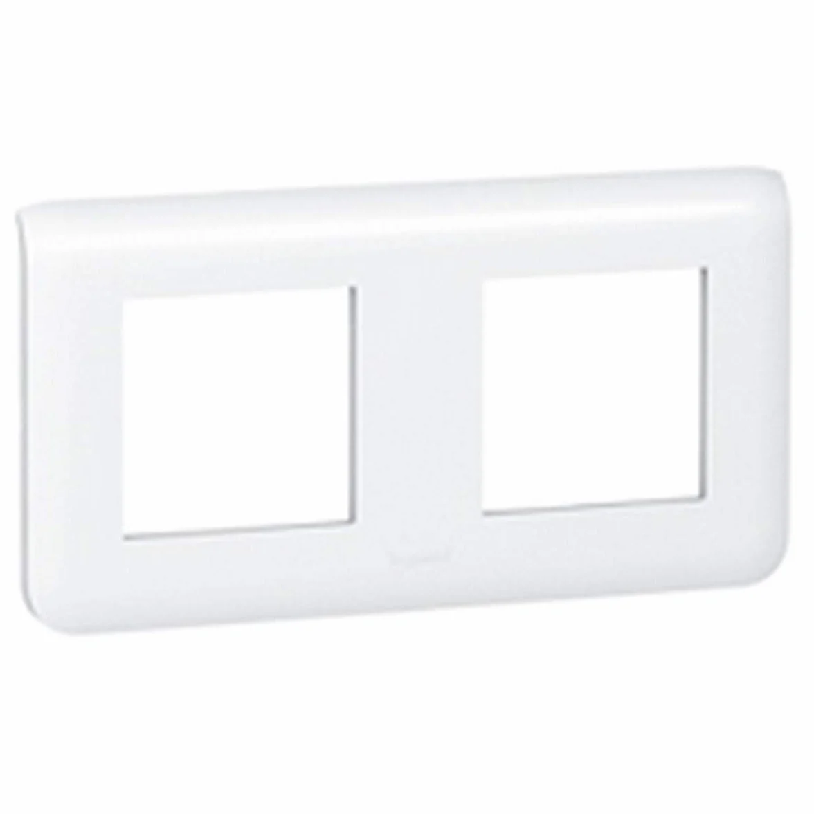 Legrand Plaque programme mosaïque 2 x 2 modules horizontal Blanc