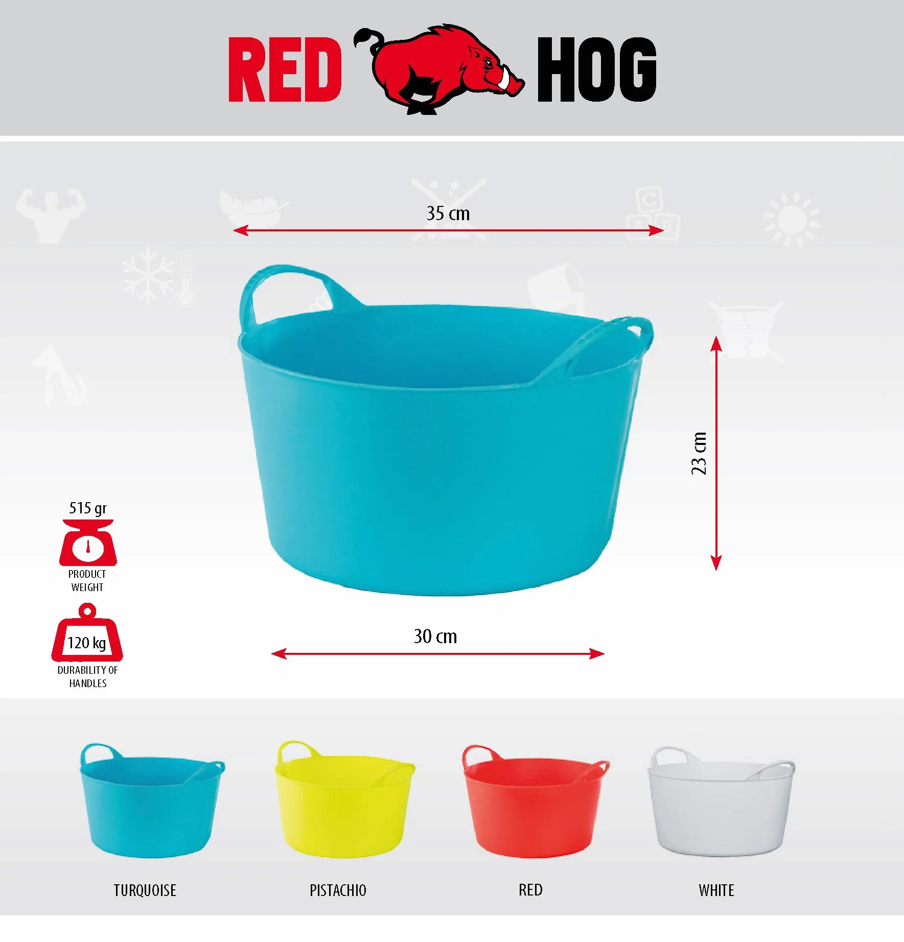 Container Bucket Basket Flexible Flexi Multifunctional, Ecurie, Jardin, Garage, Alimentation Animale, Stockage, Transport, Arrosage, Lavage, Résistance 120 kg, 35x23x30 cm 14 L Pistache