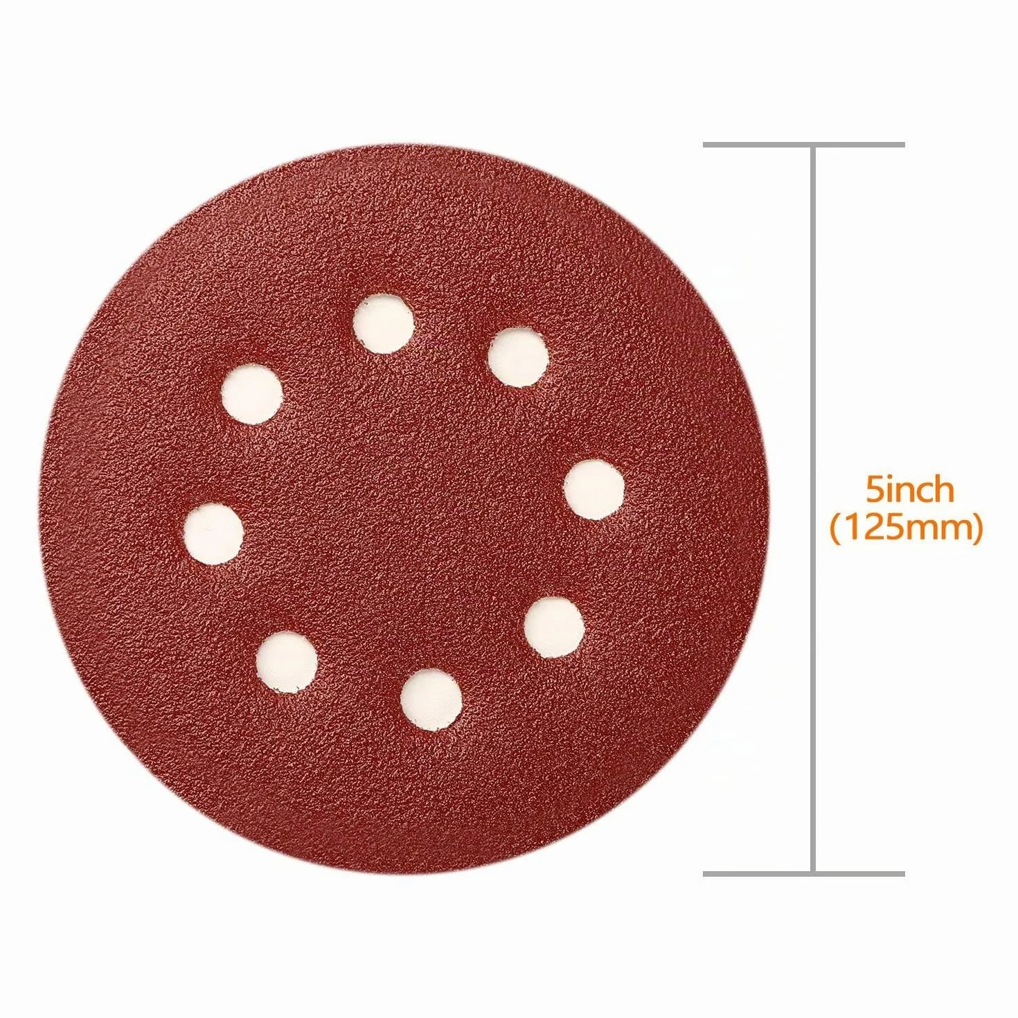 SPTA Disques Abrasifs 125mm 100pcs Grain 40-2000 Ponçage Polissage Meule d'Angle