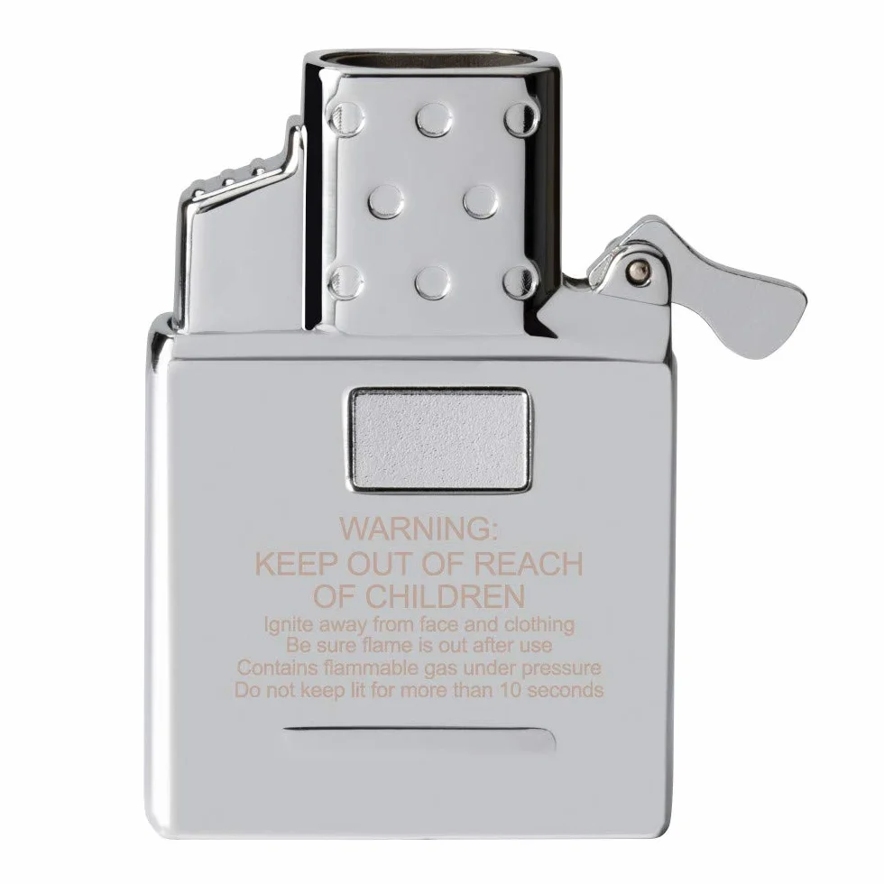 Briquet Zippo® Insert Torche Double à Gaz® 65827, Coupe-Vent Rechargeable Métal