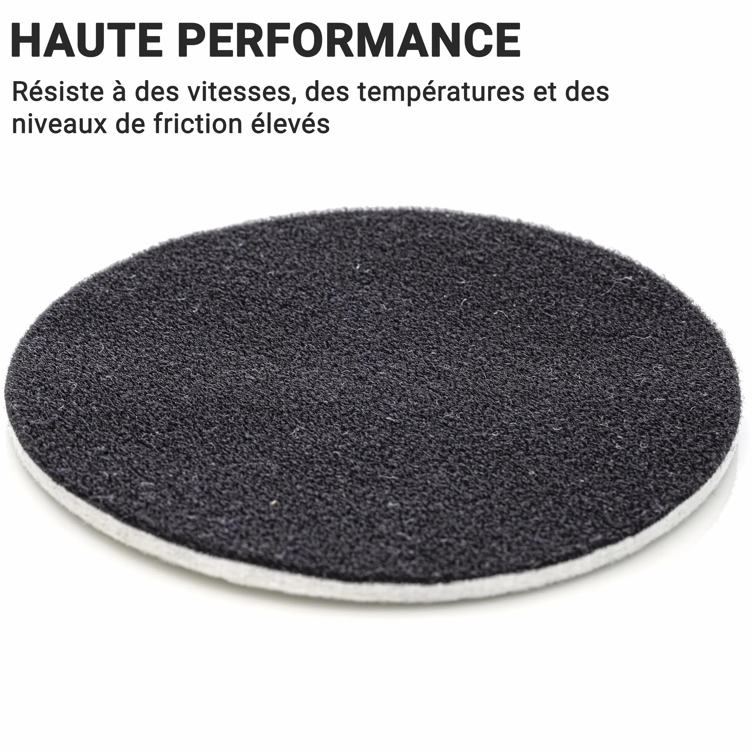 GLASS POLISH GP11009 Lot de 5 tampons de Polissage en Feutre 115 mm