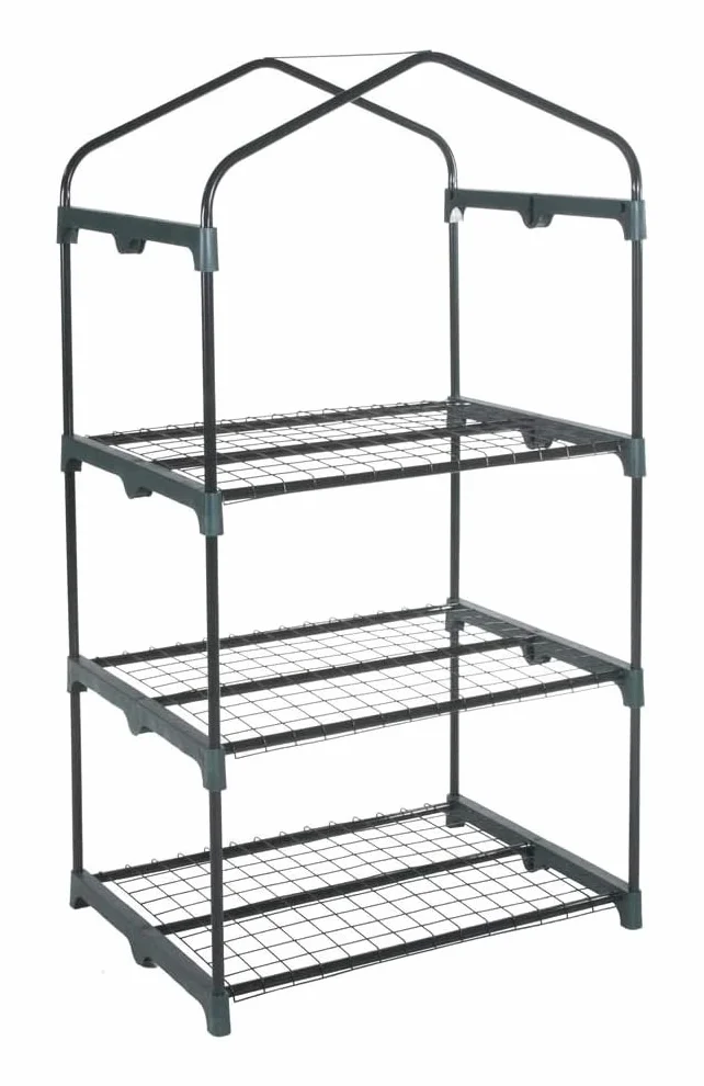 Serre de jardin PVC imperméable 3 étagères 69x49x125 H cm pour balcon potager plantes fleurs