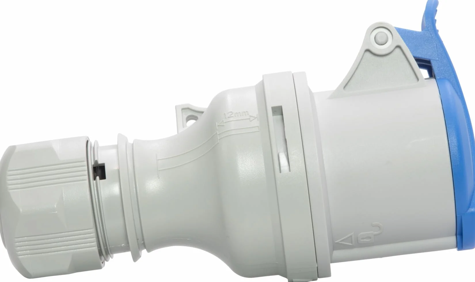 Brennenstuhl Prise CEE 230V 16A IP44 3 pôles avec couverble connexion vissable extérieur