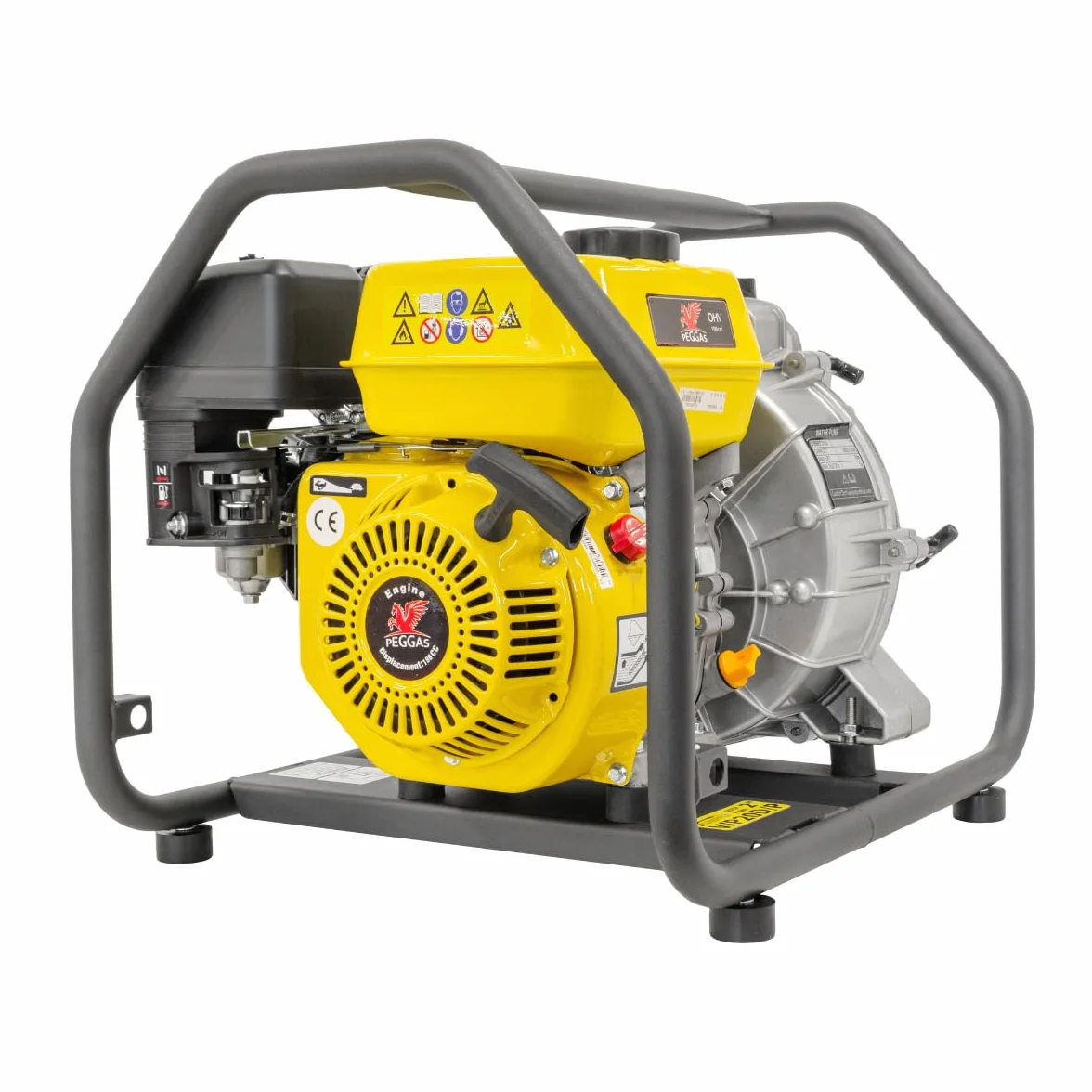 Pompe à eau sale portable 30 000 l/h 28 m moteur essence 4 temps WASPPER WP20D-P