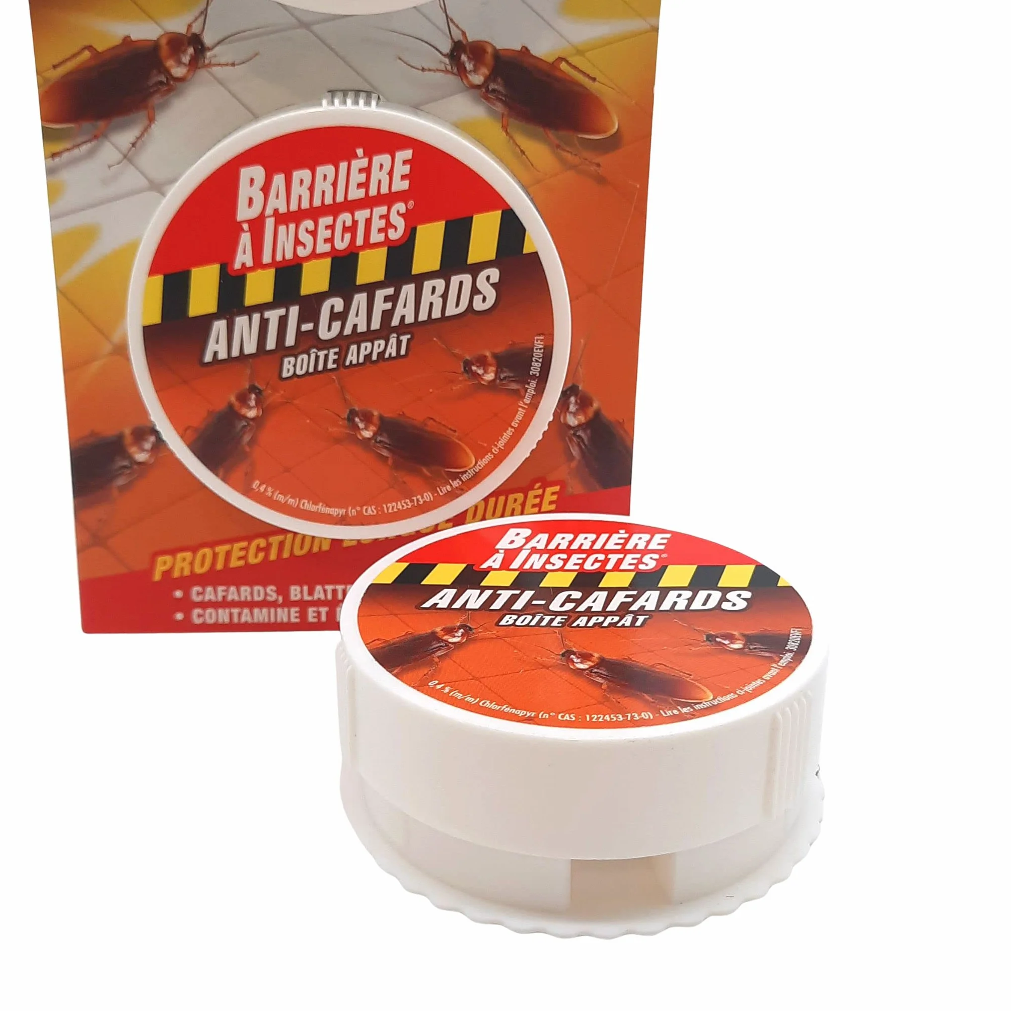 BARRIERE A INSECTES Boite Appât Anti-Cafards Cloportes, 2 x 3 g, Action 4 semaines
