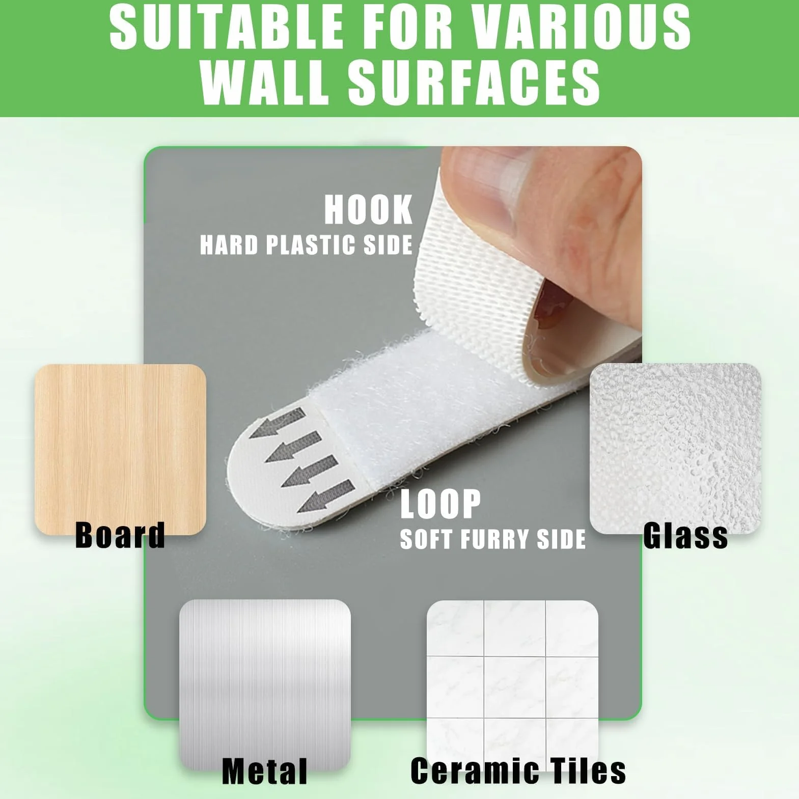 Languettes Accroches Tableaux sans Percer, Bandes Suspension Résistantes à l'Eau, Attaches Adhésives Amovibles 36 Paires (72 Bandes)