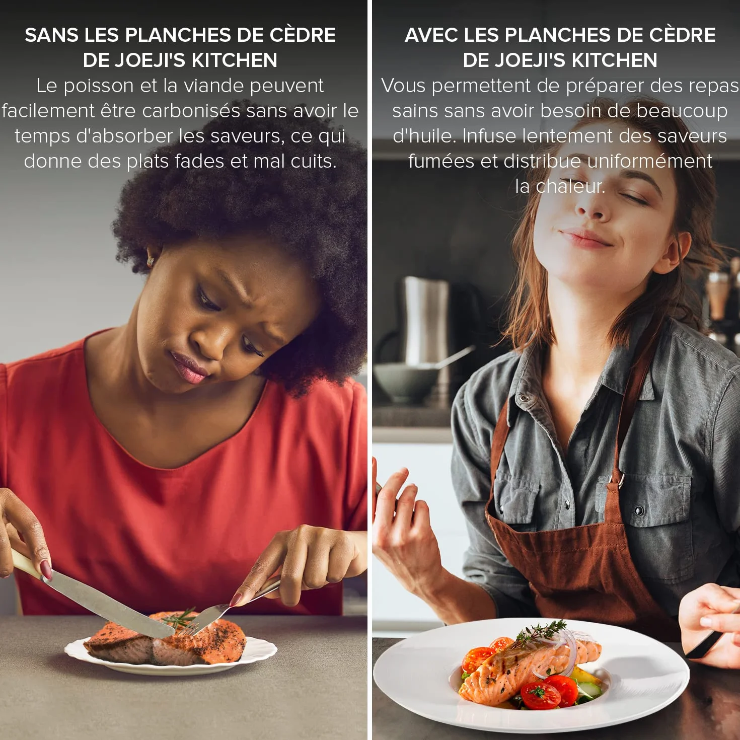 Joejis 6 Planches à Fumer pour Fumoir Viande et Poisson XXL - 30 x 15 x 1 cm - Planches Grillade pour Barbecues et Fumoirs - Planches BBQ en Cèdre Bois et fumoir - Bois de Fumage - 100% Naturel