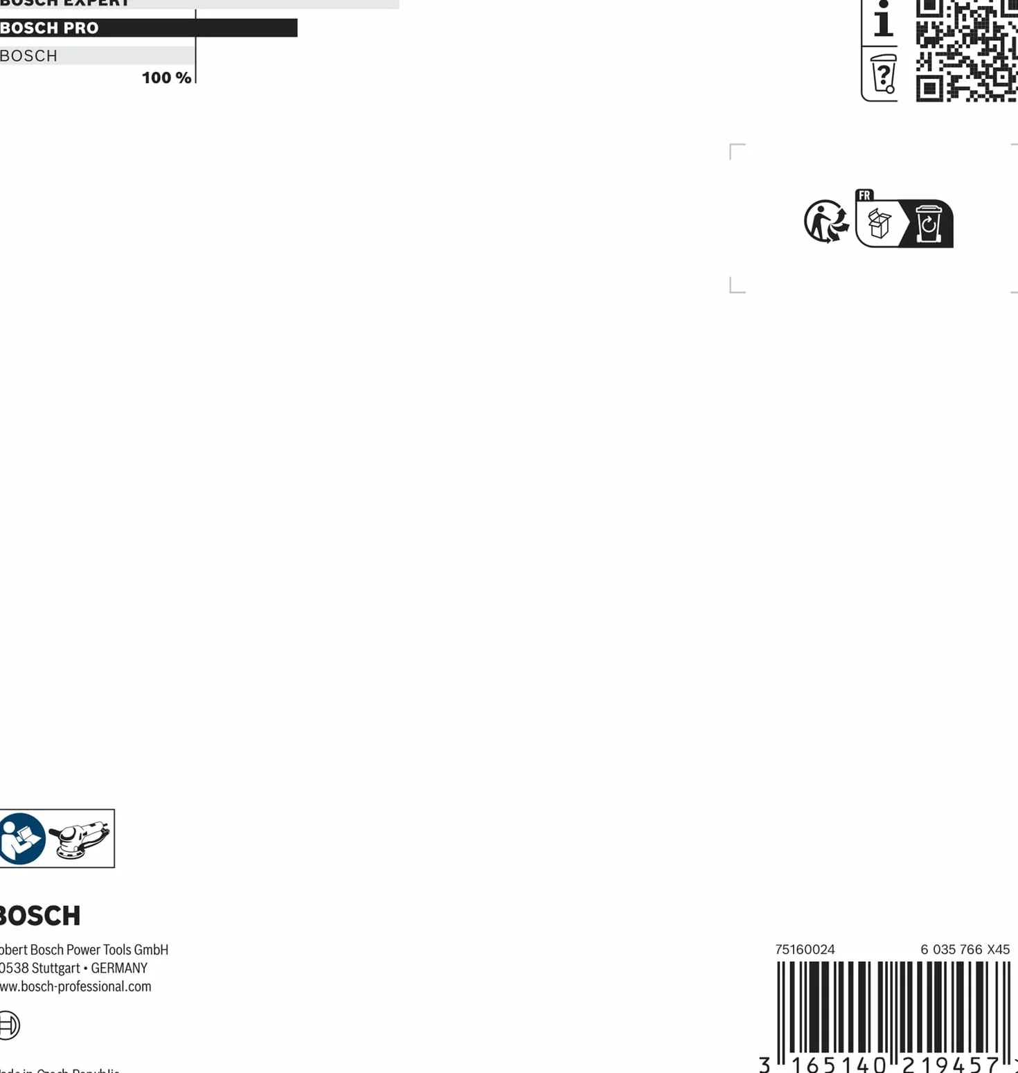 Bosch Disque abrasif pour ponceuse Dureté faible 150 mm
