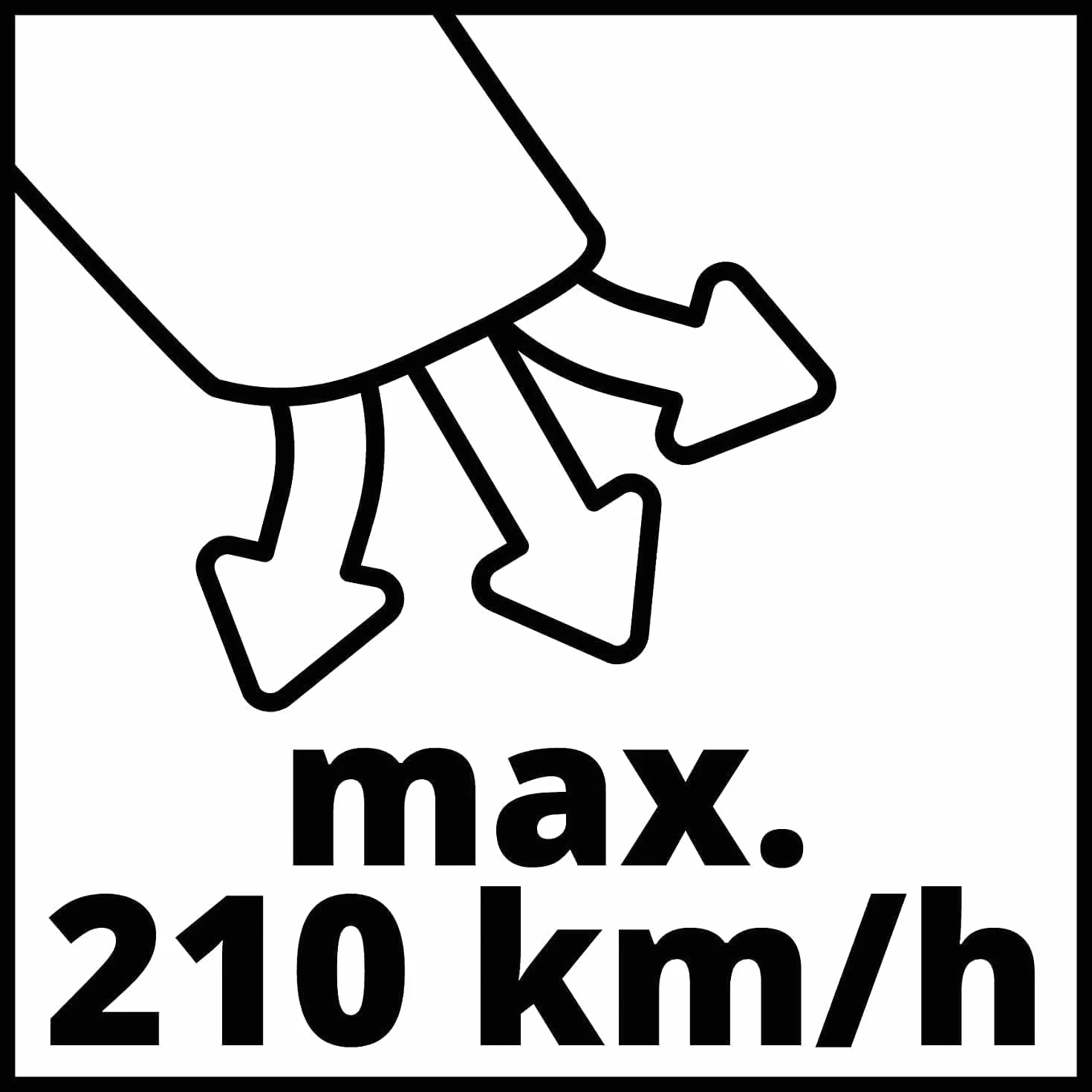 Einhell GC-CL 18 Li E Kit Souffleur sans Fil 18 V 12000 TRS/Min 210 km/h Autonomie 240 Min avec Batterie 2,0 Ah et Chargeur