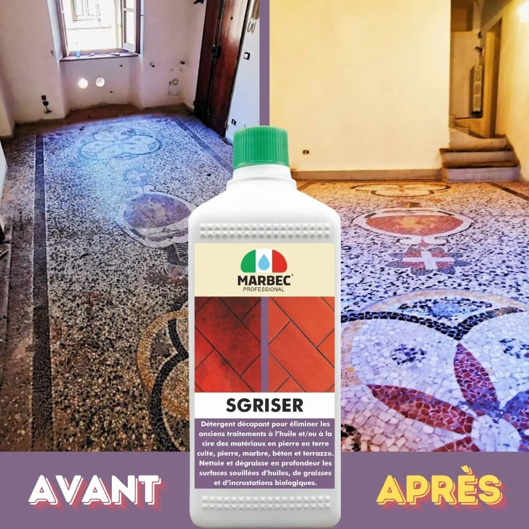 MARBEC SGRISER 5LT Détergent décapant fort pour pierre