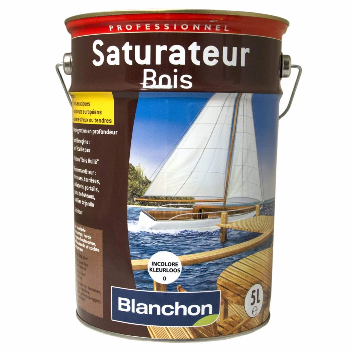 Saturateur bois incolore 5 Litres Blanchon