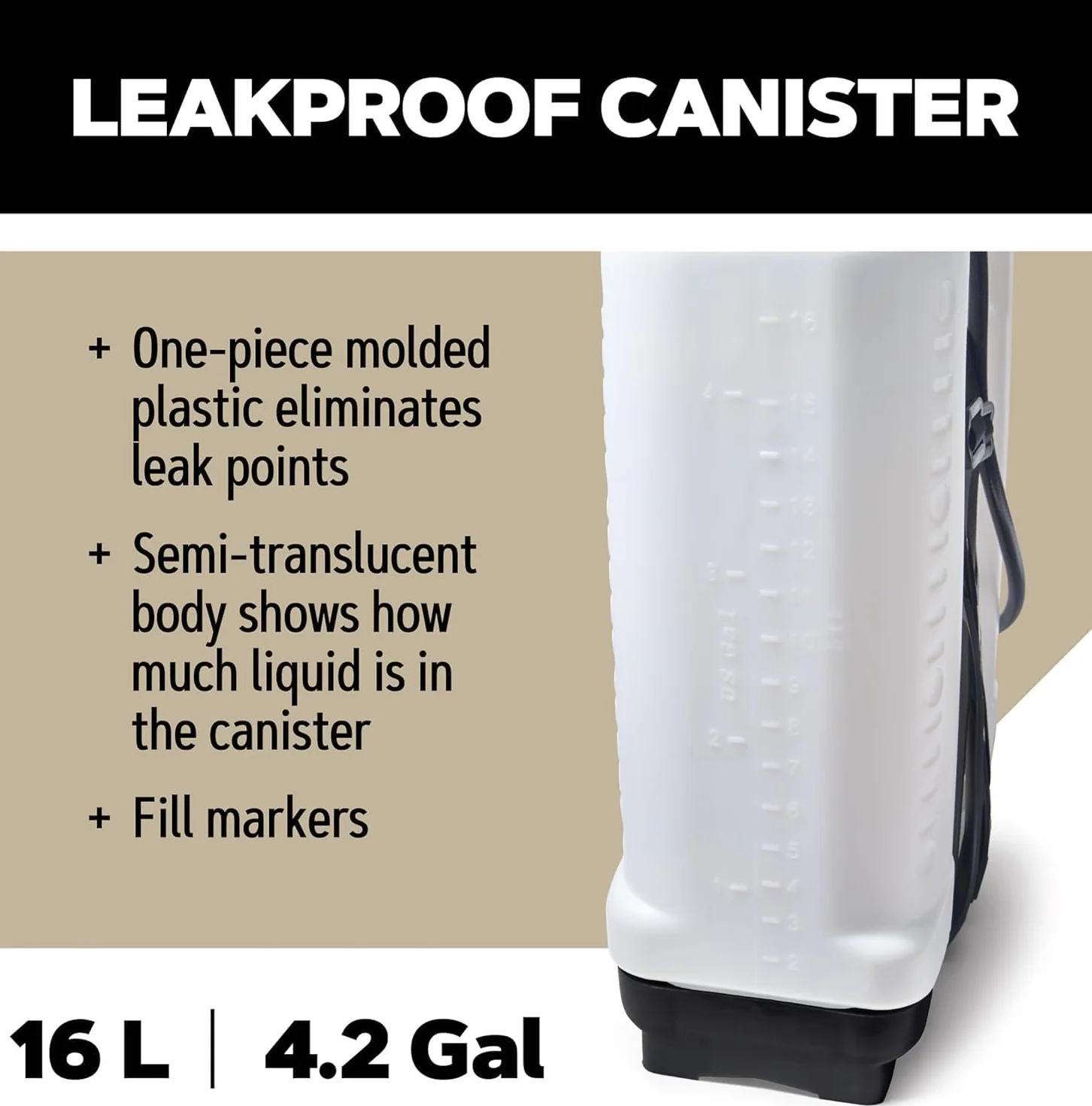 Oregon - Pulvérisateur à Dos de Jardin pour Désherbant/Produits avec Lance et 2 Buses de Pulvérisation Réglables, 16 Litres