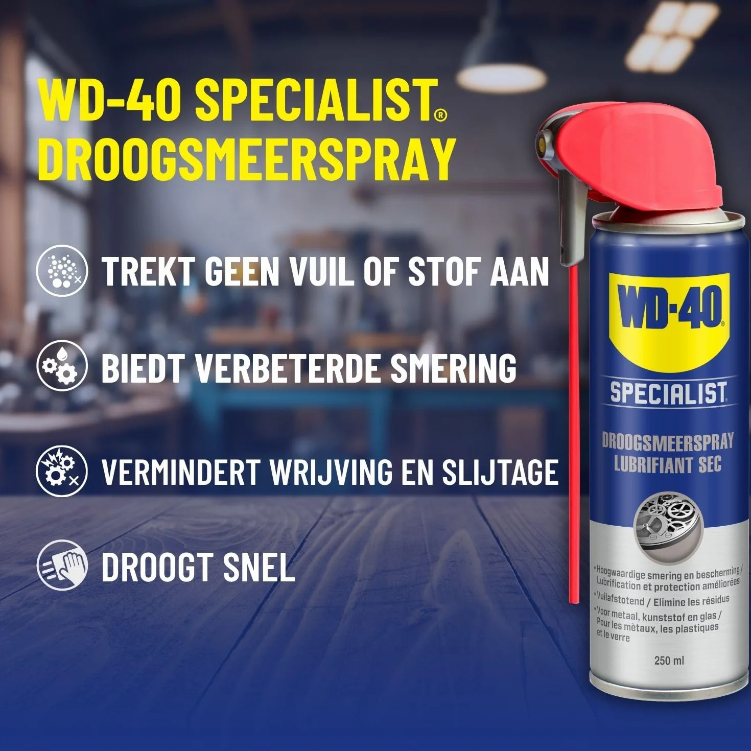 WD-40 31415 Lubrifiant Sec 250ml