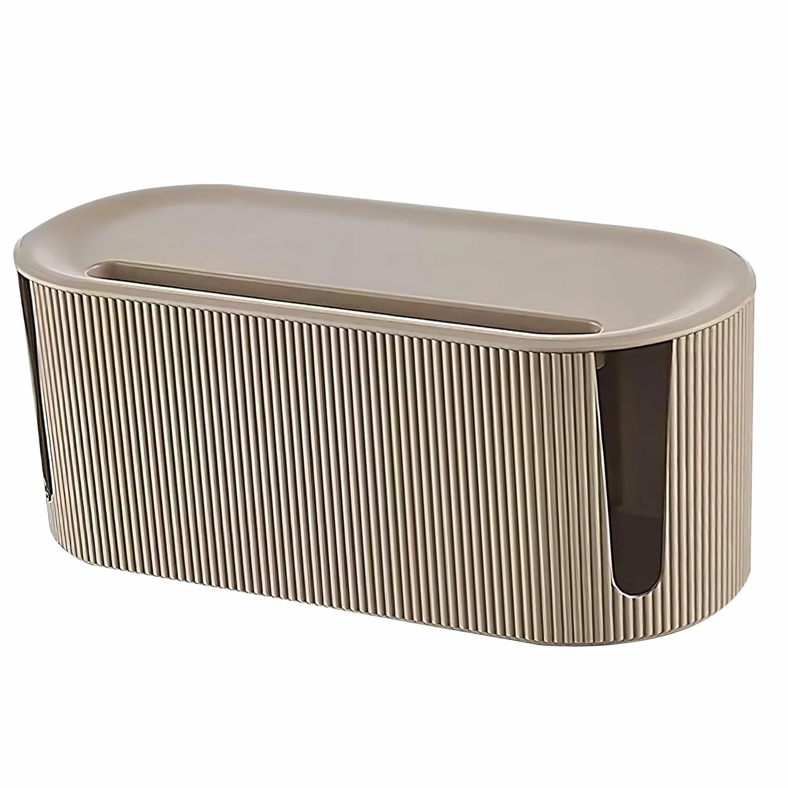 Boîte de Rangement de Câbles, Cache Multiprise, Gestion des Câbles pour Dissimuler Multiprises et Câbles (Couleur du thé au Lait)