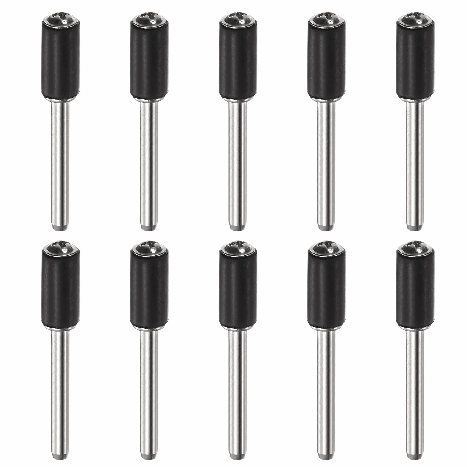 QUARKZMAN 10pcs 1/4 pouce Tambour Caoutchouc Mandrins 1/8 pouce Tige Ponçage Support pour Ponceuse Rotatif Meuleuse