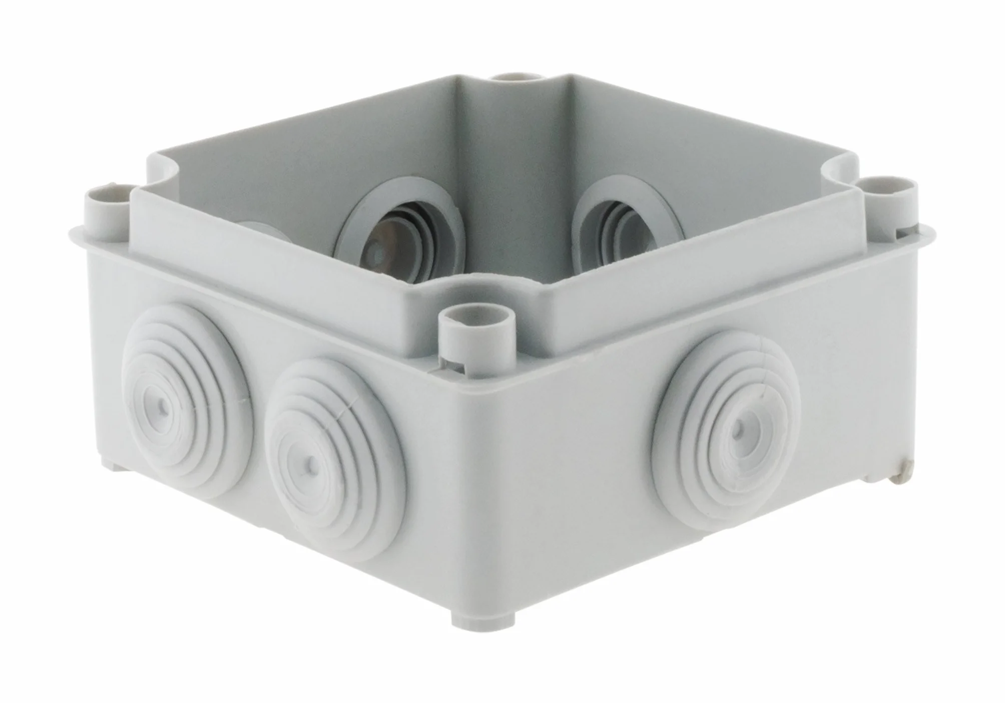Zenitech Boîte étanche carrée 100x100x50mm IP55 Gris