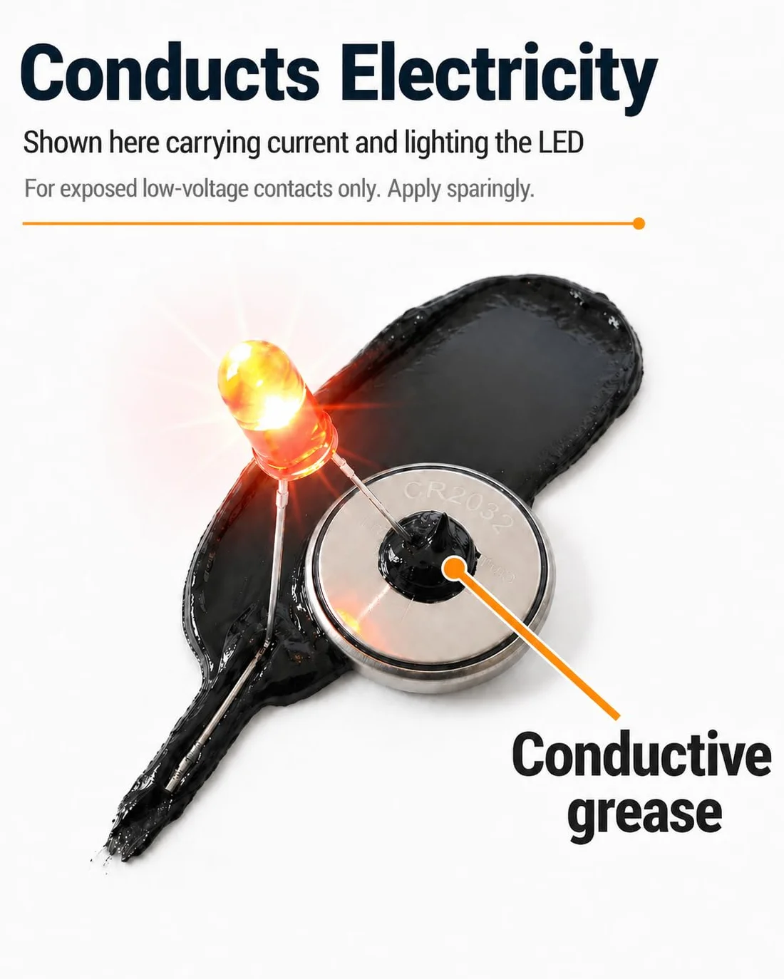 Lubree graisse conductrice électrique 100 ml pâte de contact au carbone pour contacts basse tension