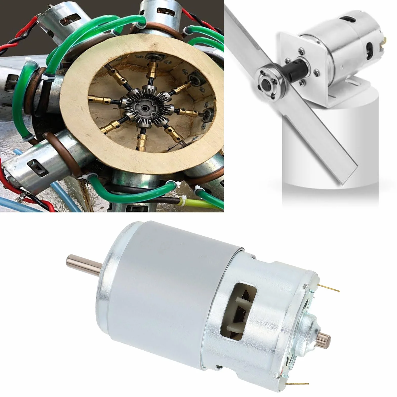 Moteur à Courant Continu 12V-36V 12000 RPM 775 Haute Puissance pour Drone Tondeuse à Gazon 98x42x5mm