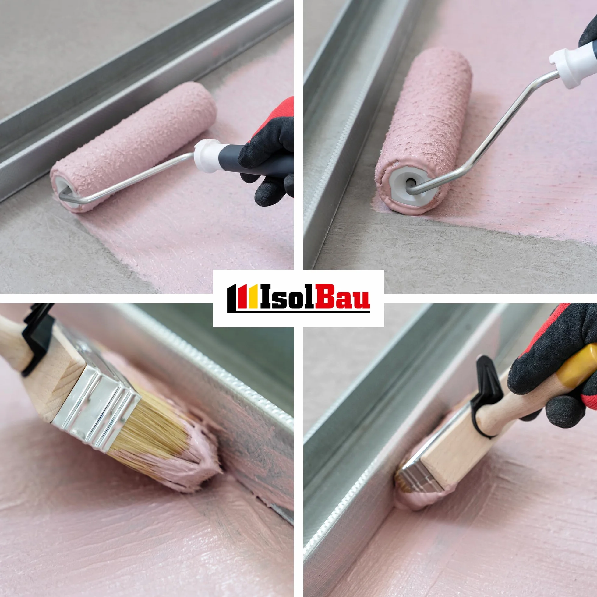 Isolbau Contact Béton 1,5 kg Apprêt pour Surfaces Lisses Béton Armé