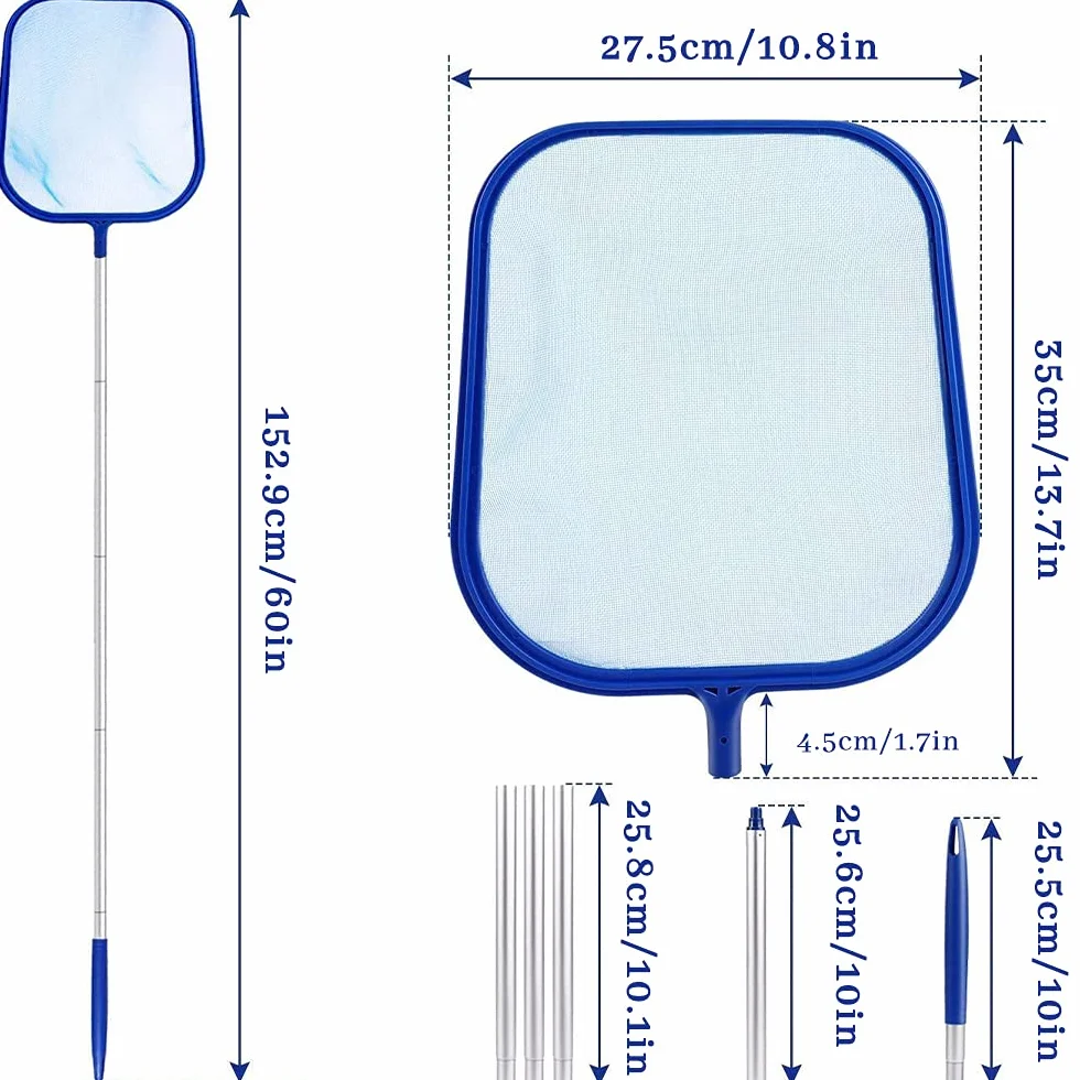 Épuisette Piscine Manche Télescopique Maille Extra Fine, Filet Nettoyage Piscine