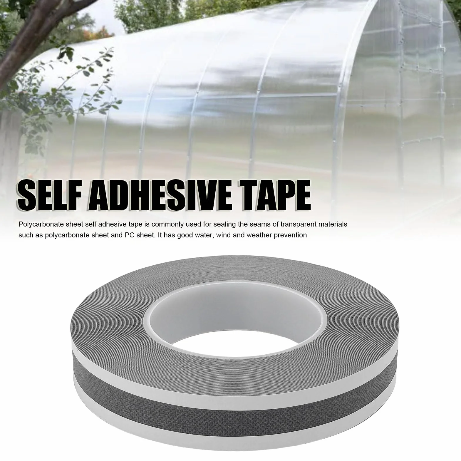Ruban Adhésif pour Panneaux Solaires Yosoo Health Gear, Ruban de Montage en Polycarbonate, Résistant à l'Eau