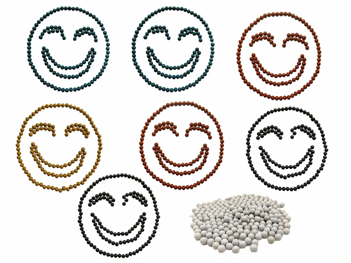 GM&BW 2,4Kg 2300 Billes d'argile Biodégradable 9,5 mm de Diamètre