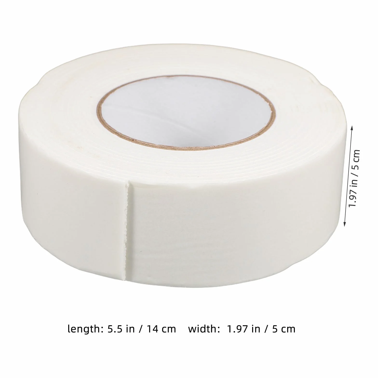 iplusmile Ruban Adhésif Double Face en Mousse Blanche 25 mm x 50 mm x 5 m Étanche Résistant au Gel Adhérence Forte