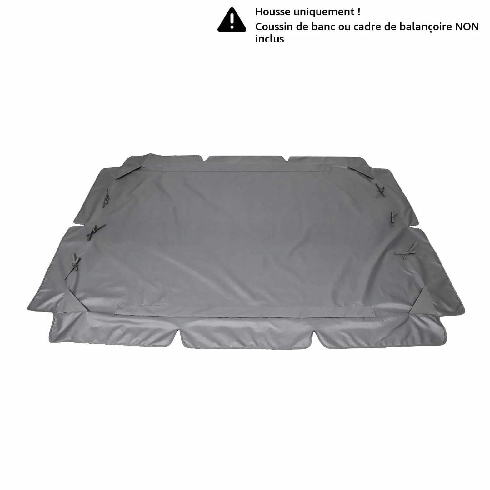 Toit de Rechange pour Balancelle de Jardin, Housse de Rechange, Toit de balançoire, Canopée pour Balancelle Remplacement de l'Auvent de Balançoire Extérieure pour Balançoire de Jardin 3 Places (S)