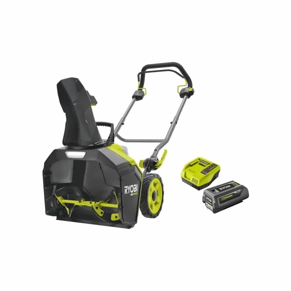 RYOBI Déneigeuse 36V Brushless 45 cm 25 cm 8m 1 Batterie 4,0 Ah Chargeur