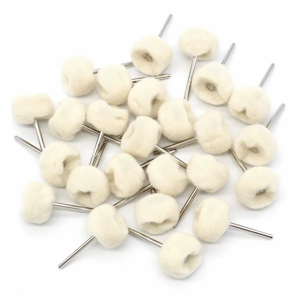 Roue de Polissage en Coton Beige 25 Pièces pour Dremel Outils Rotatifs