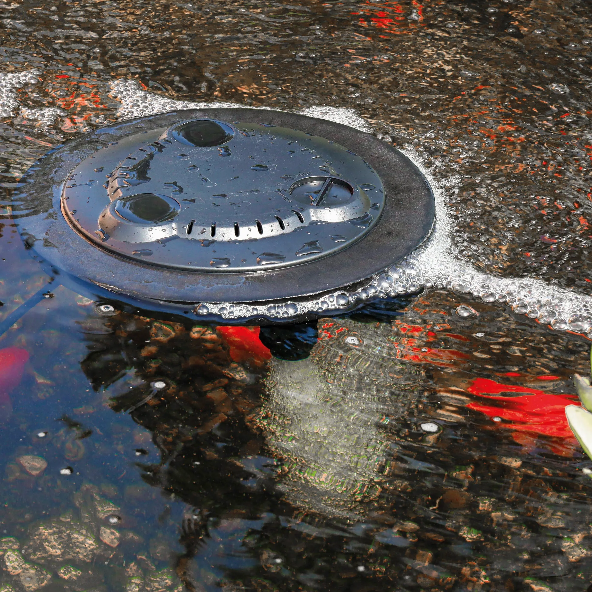 Flottant Solaire Aérateur pour Étang Puissance Float 1000-50 Wp - 2500l / Hauteur Pompe - Hocheffektives Eau Mélange Air - Esotec 101892