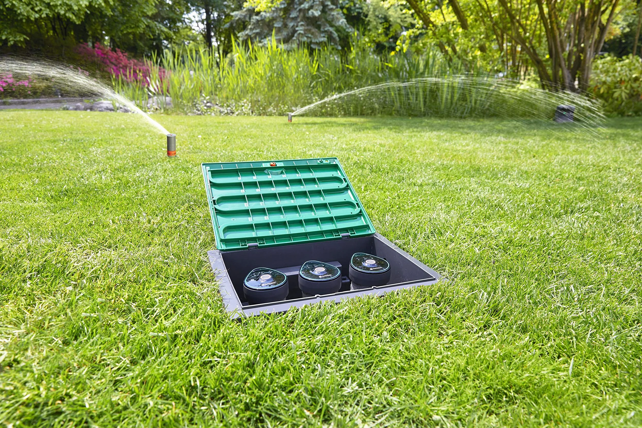 Gardena Boîtier de commande Bluetooth 9 V arrosage automatique configurable via appli sans câble