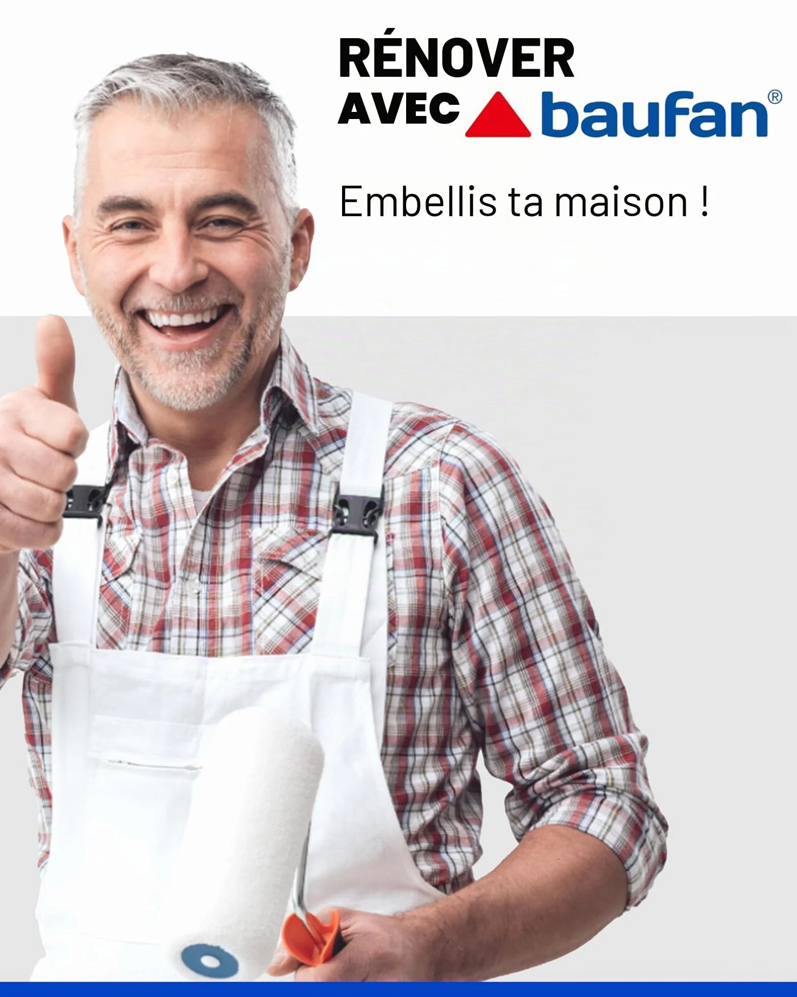 Baufan Bohrloch-und Rissfüller Reboucheur Trous et Fissures, Blanc