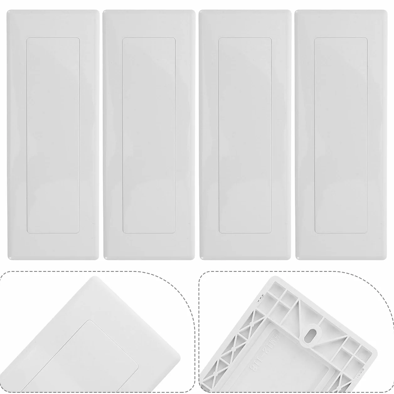 Gatuida 4 Pièces Cache-prises Électriques Plaques De Recouvrement Larges Pour Boîte De Jonction Murale