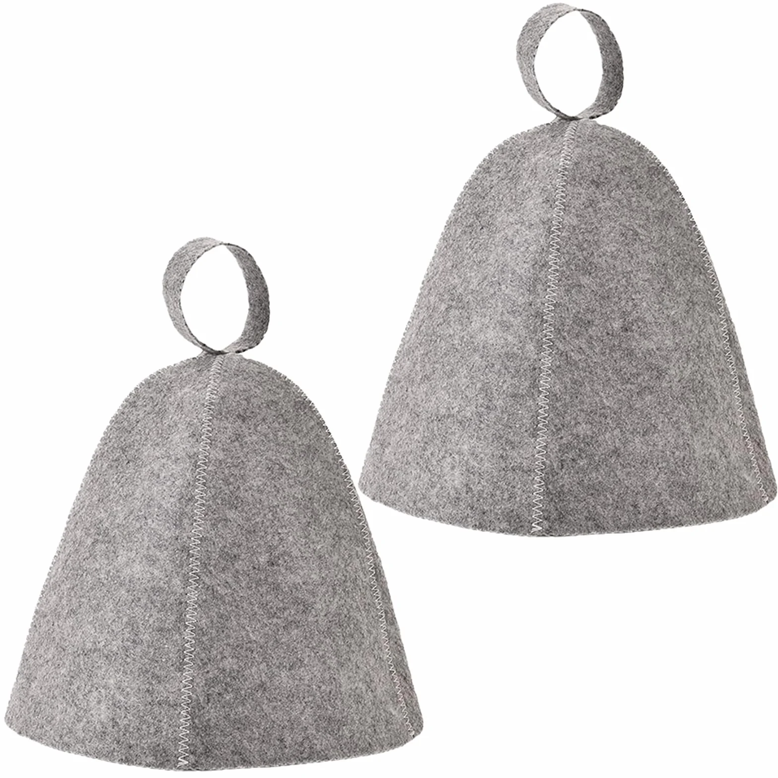 Chapeau de Sauna en Feutre Bonnet Respirante Anti-chaleur pour Homme et Femme 2 Pièces