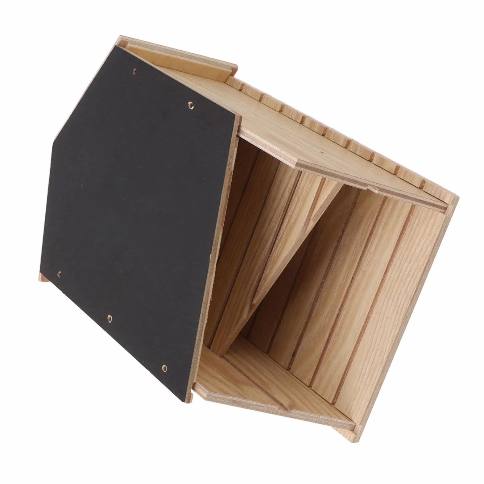 Maison pour Chauve-souris en Bois Double Chambre Imperméable Coupe-vent Extérieur