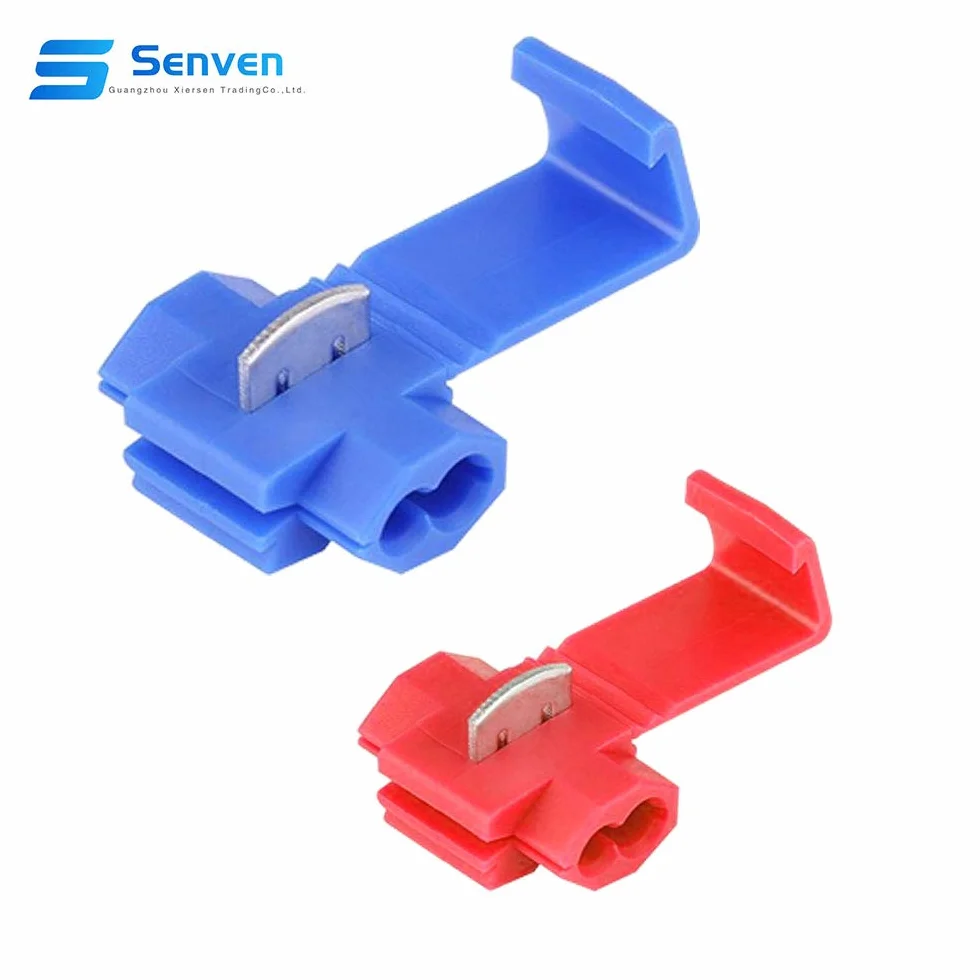 Connecteur Rapide de Fil de Verrouillage Écossais 50Pcs - Rouge Bleu Jaune