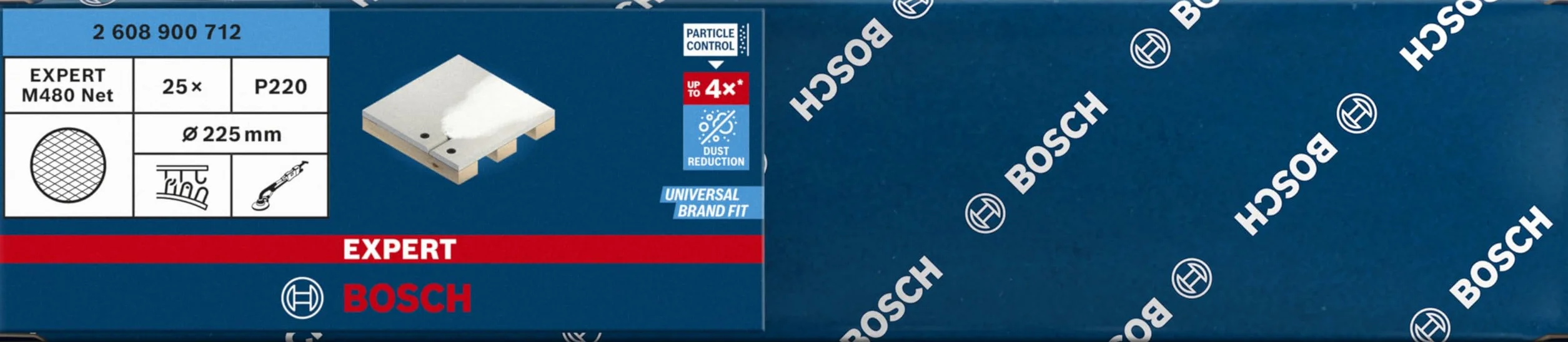 Bosch EXPERT M480 Abrasifs réticulés Ø 225 mm Grain 220