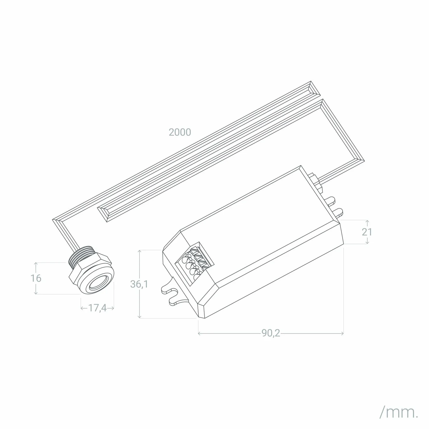 LEDKIA LIGHTING Interrupteur Capteur Sans Contact Courte Portée Blanc