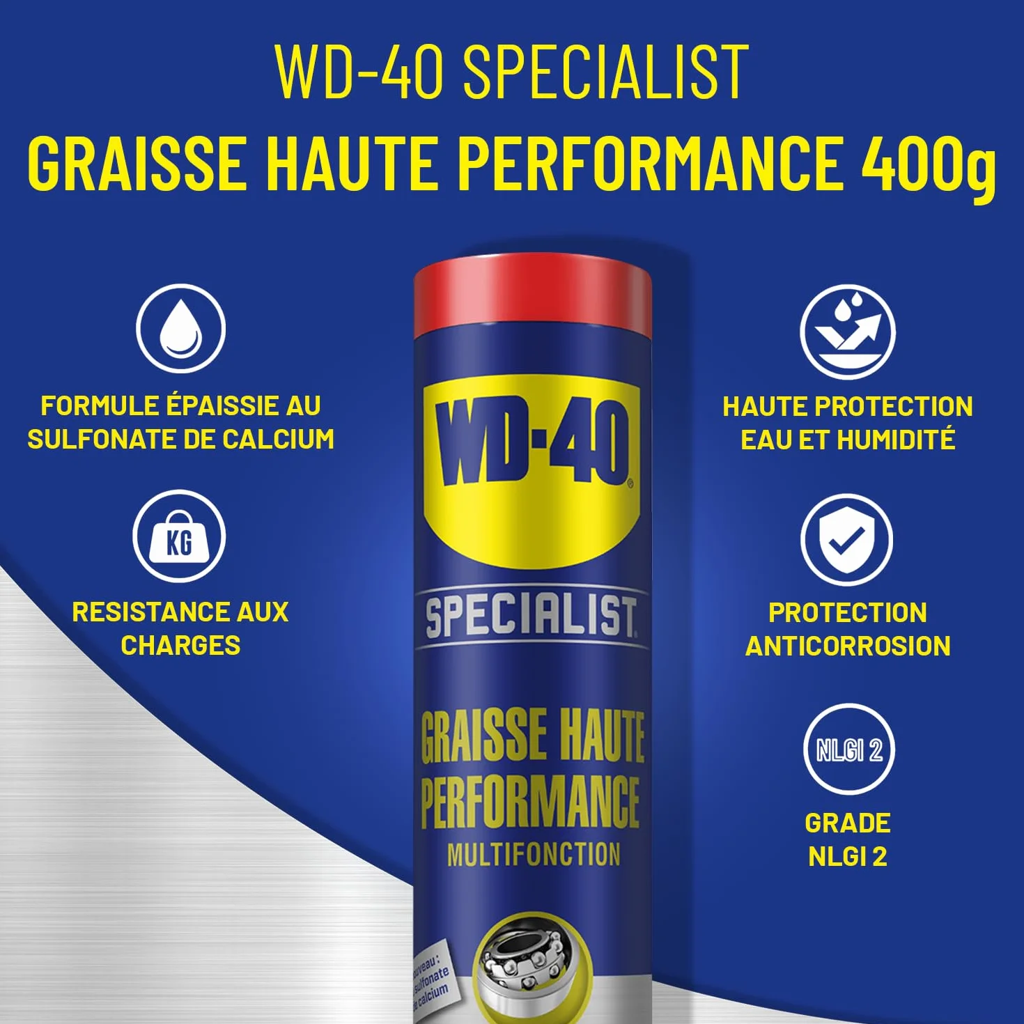 WD-40 SPECIALIST Graisse Haute Performance Multifonction Cartouche 400g