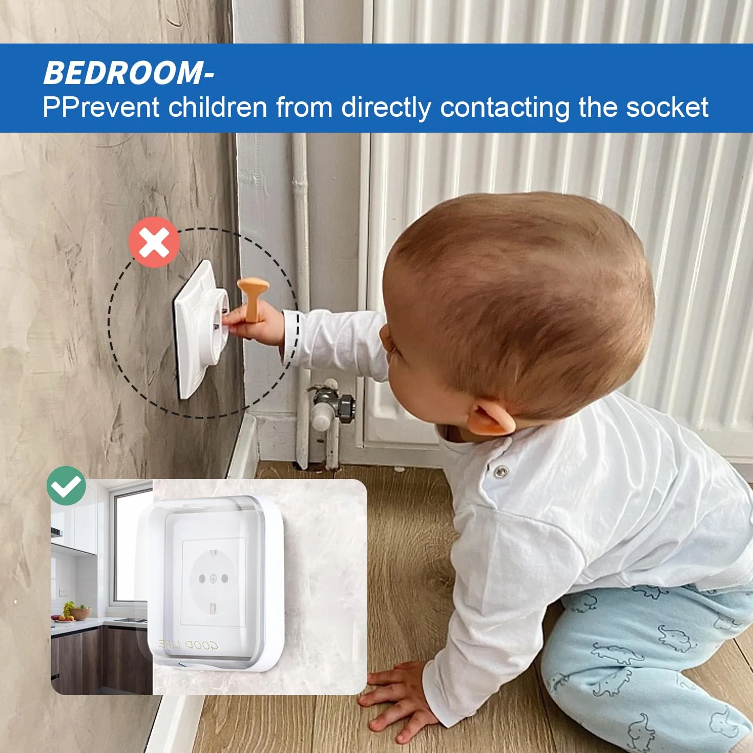 Cache Interrupteur Mural Étanche 2 Pièces Type 86 Plastique Transparent pour Salle de Bain Cuisine Extérieur