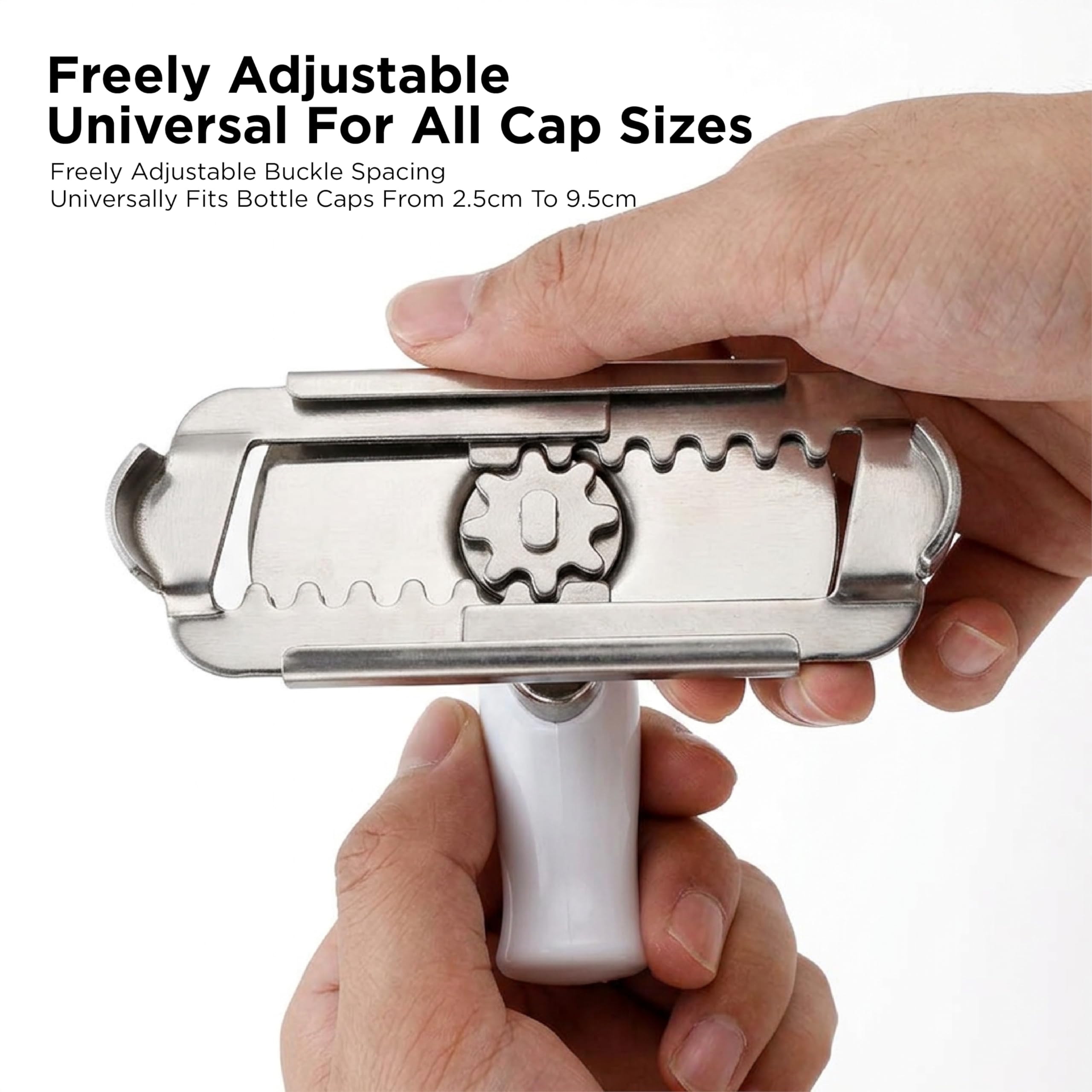 Effortless Stainless Steel Jar & Bottle Opener