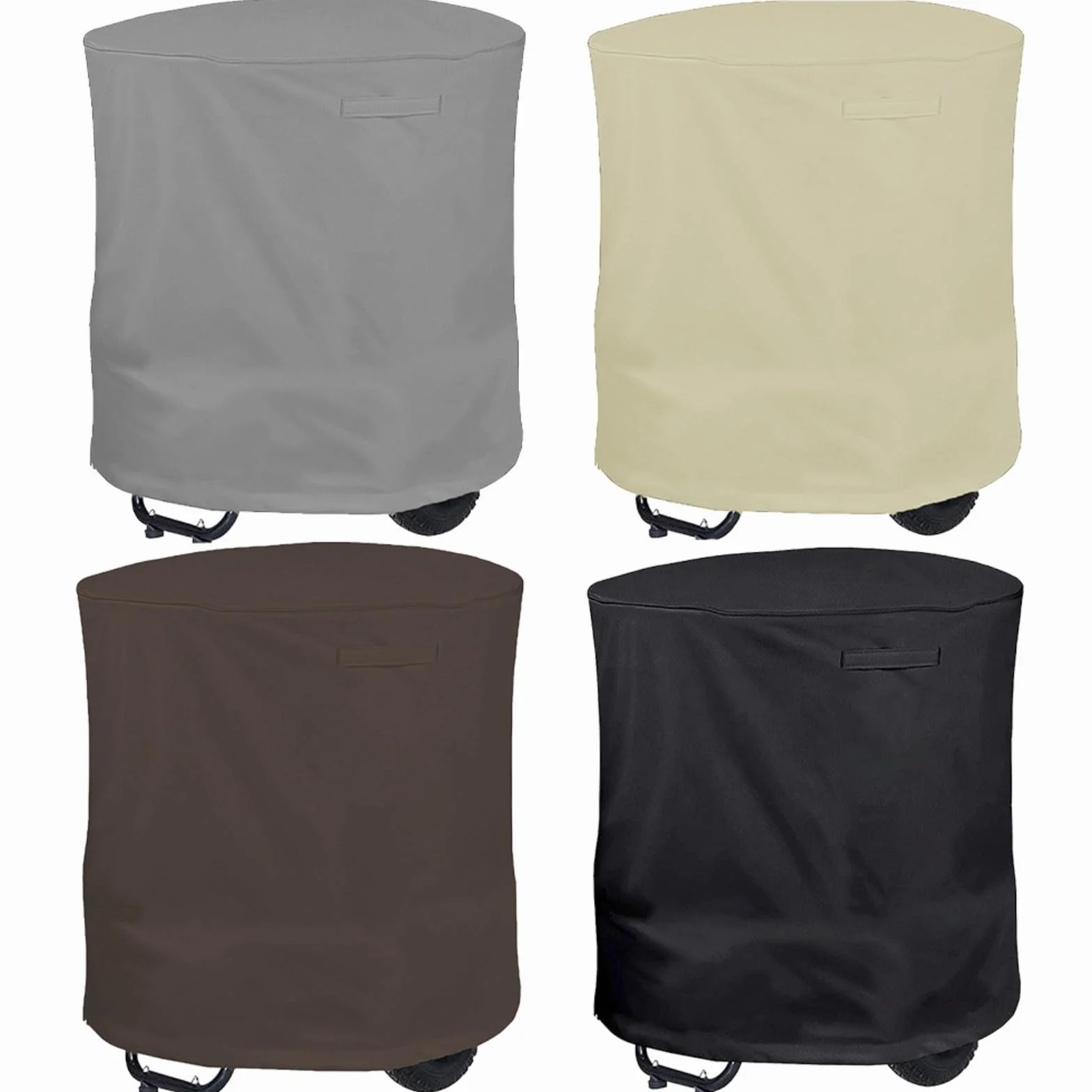 Housse imperméable et résistante pour broyeur de bois - Protection extérieure contre les intempéries - Pour broyeur de feuilles électrique sans lames - Gris