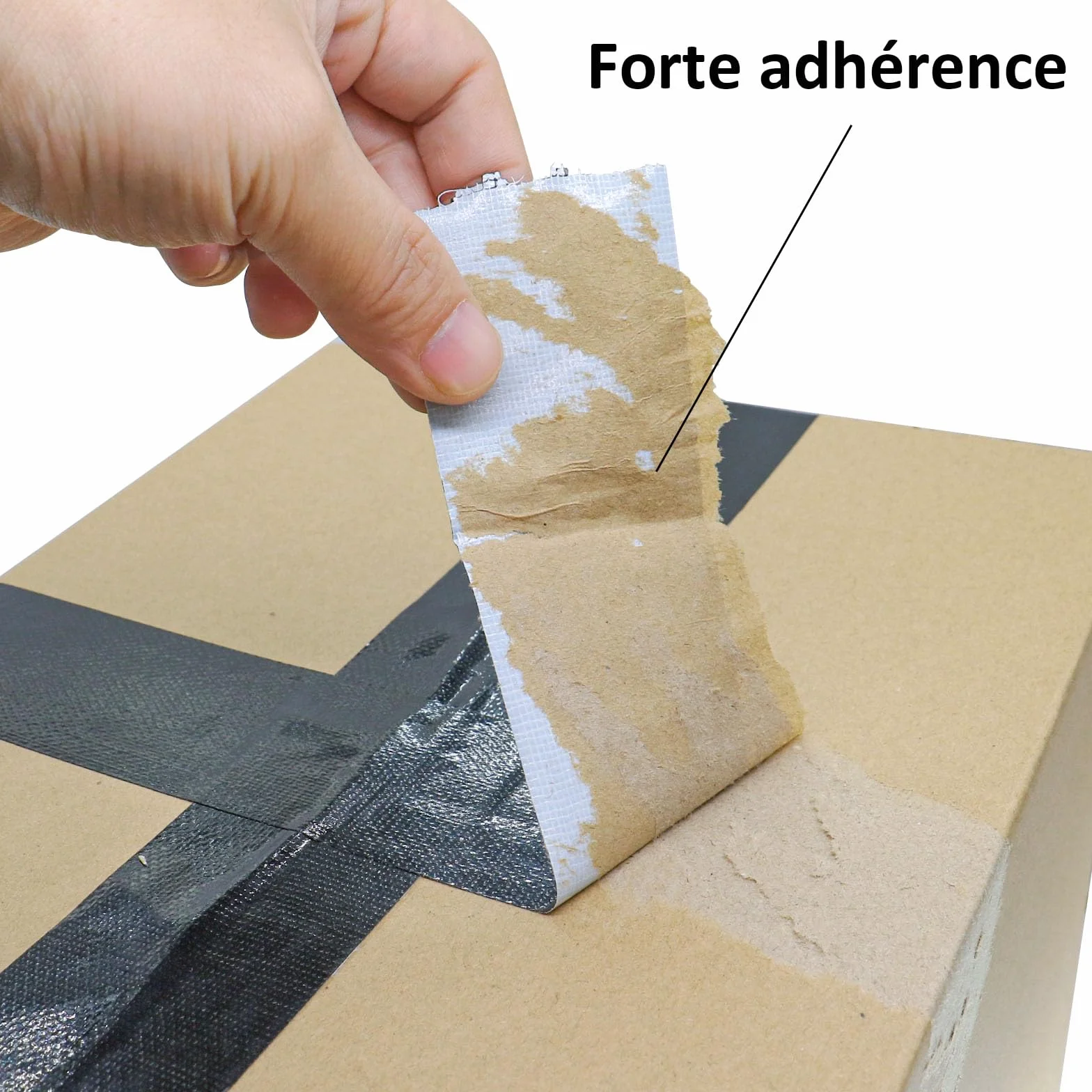 BOMEI PACK Ruban Adhésif Toilé Noir Heavy Duty Duct Tape 50 mm x 30 m
