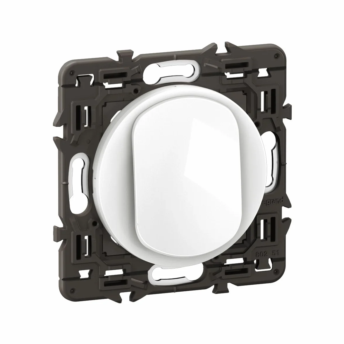 Legrand Interrupteur Simple Va-et-vient Céliane Touche Large 10A Blanc