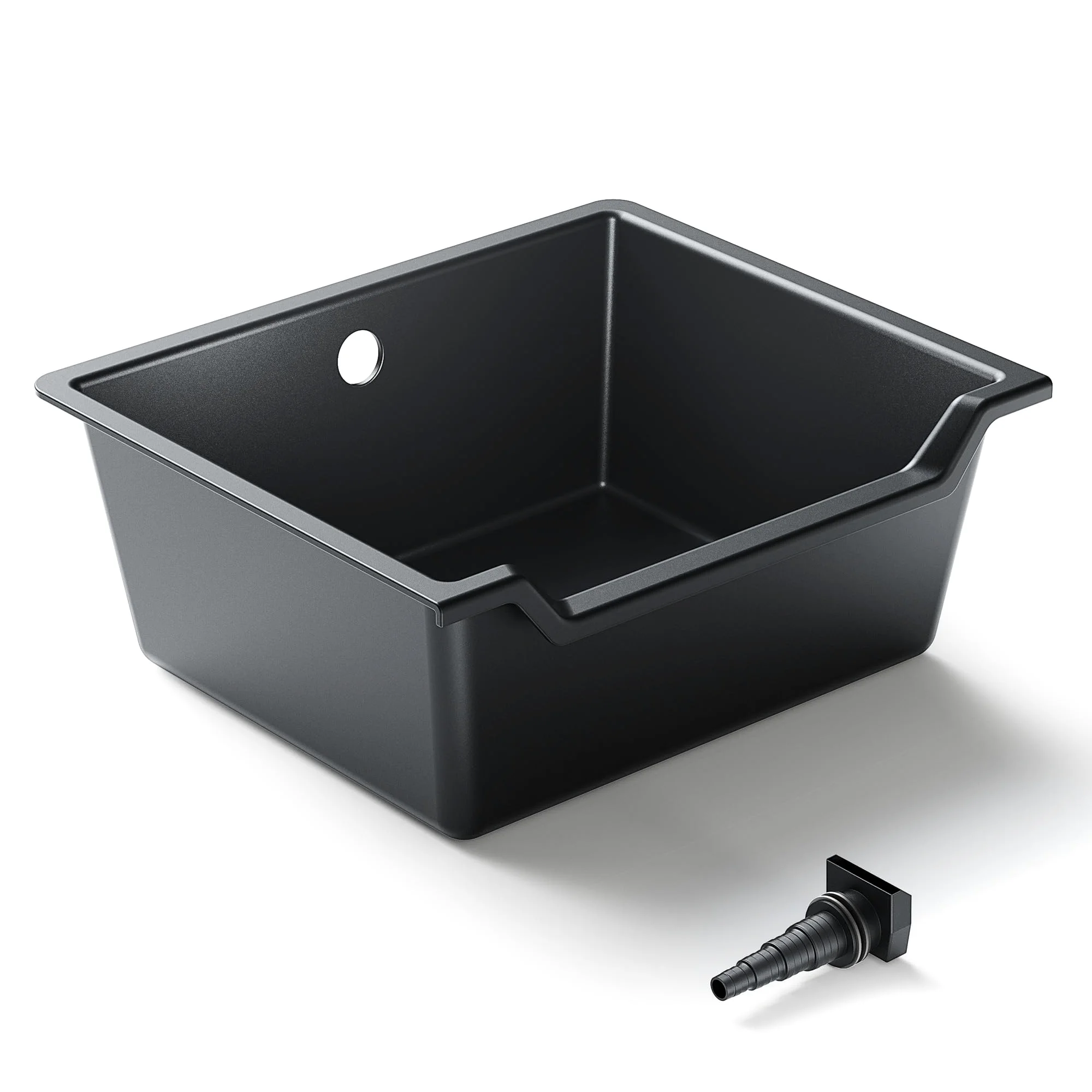 SunSun Bac pour Cascade ou Cours d’Eau en Matière Plastique renforcée de Fibre de Verre 60L