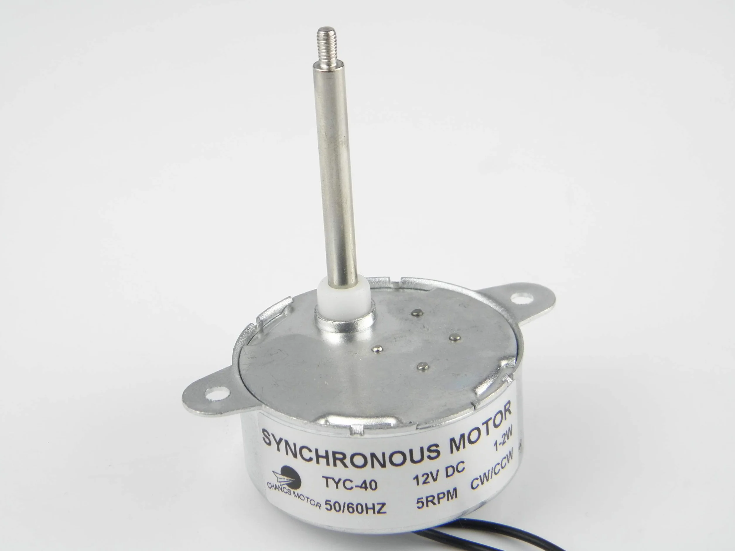 CHANCS moteur synchrone TYC-40 DC 12V 5 tr/min arbre 46mm pour ornement Fiber optique