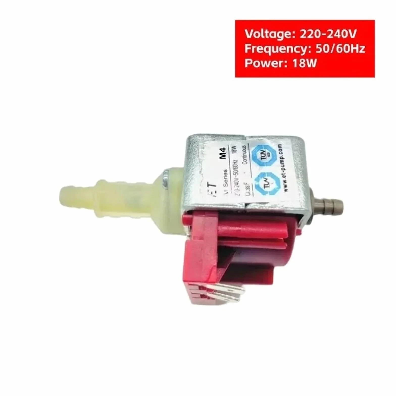 Pompe d'aspiration électromagnétique ET M2 M4 18 W, for machine à café/machine à vapeur/lave-linge/autocuiseur vapeur, pompe à eau CC haute pression