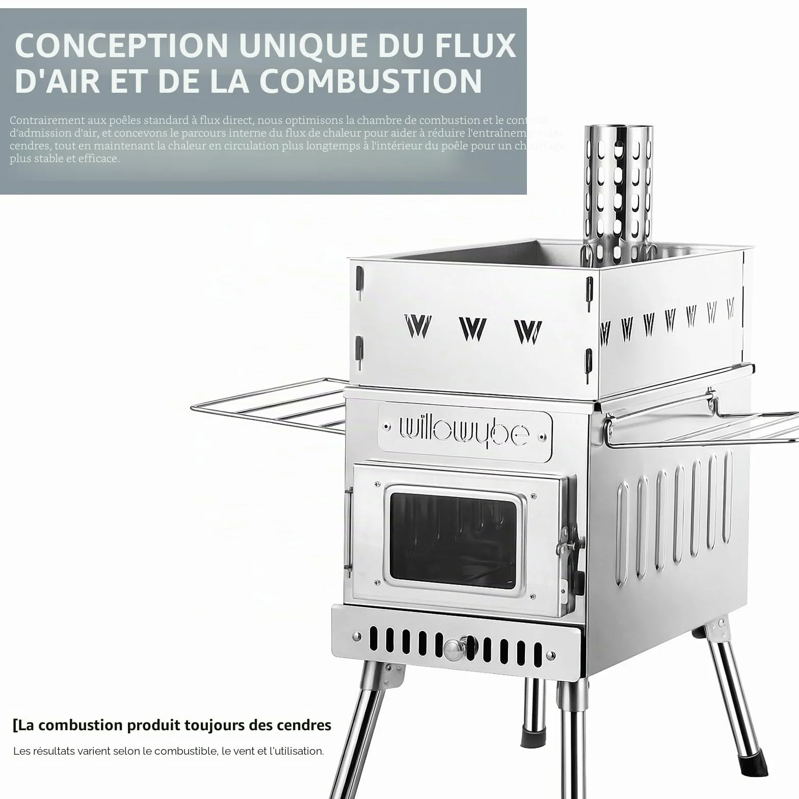 Poêle à Bois Portable pour Sauna Sec et Cuisine